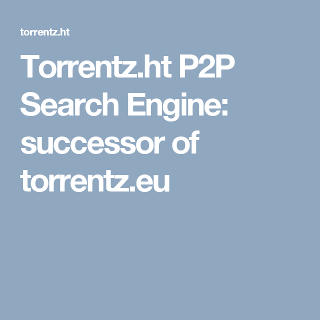 p2p torrent search engine